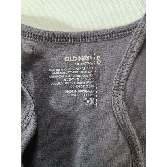 Old Navy 2-Pack Cotton Tank Tops Size Small Pink & Gray Sleeveless - Picture 7 of 8